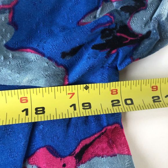 Band of the Free Lapis Blue Slate Soria Tropical Floral Mini Dress NWT Small - Picture 13 of 13